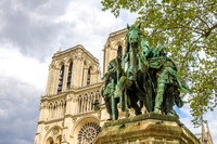 Notre Dame, Charlemagne Statue May 2015