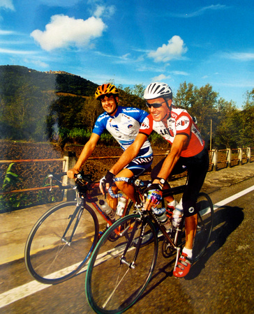 With Andy Hampsten winner of Giro Italia 1988