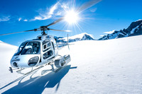 Helicopter ride to Tasman Glacier