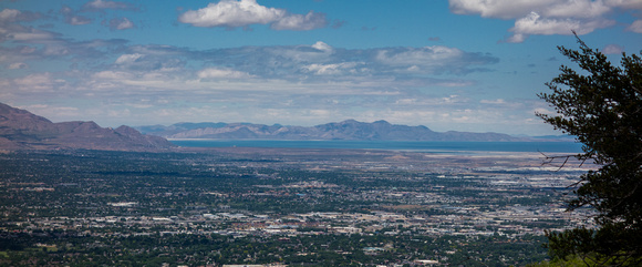 Looking west over the Salt Lake, 6-14-14