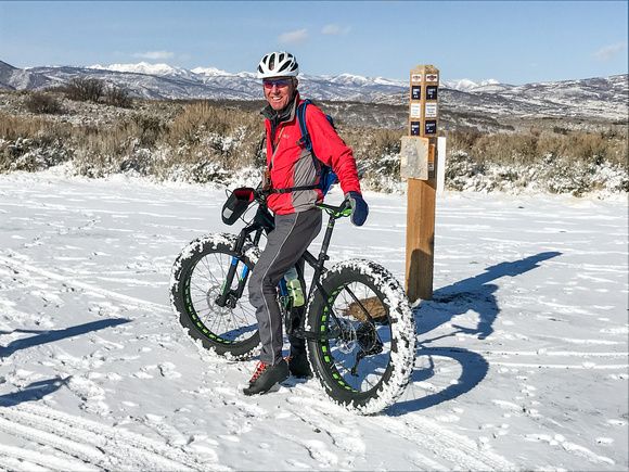 Snow biking at Round Valley 11-24-16