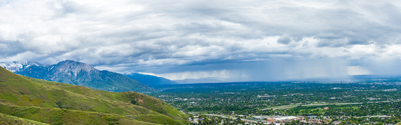 Panorama view looking south, SLC, 5-17-15