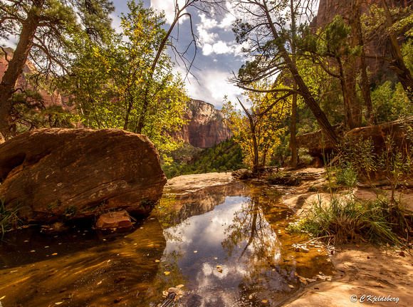 Emerald Pool trail in Zion National Park, Sept 2012