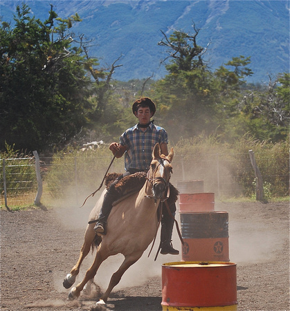 Barrel racing at the Ranch 2008