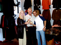 Gillean shopping in Florence, Italy 2004
