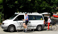 Gillean & Mark with support van.