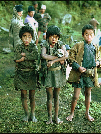 Kids in a local village.