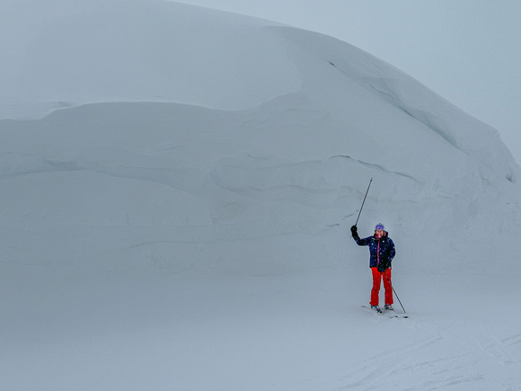Giant cornice at top of Sugarloaf, Alta 3/27/23