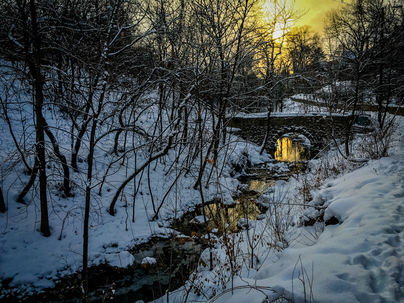 A cold evening in Millers Glen 12-25-15