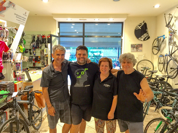 Ciclosport-Donoratico, Girardo, Daniela, Ricardo with Khosrow visiting, August 2016