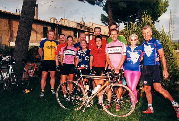 A good day with Andy Hampsten and Julia Ingersoll in Toscana