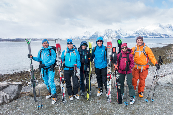 The Lyngen alps team, April 2016