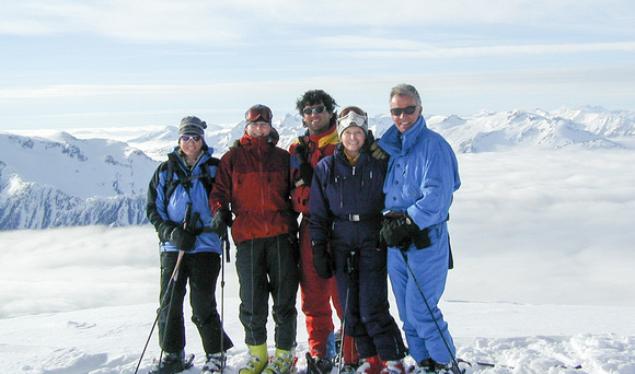 Family with guide