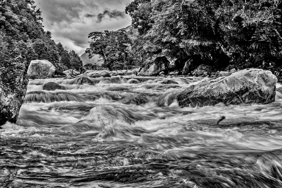 Turbulent river