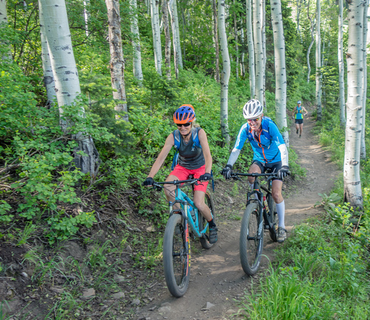 Jenny's trail in Park City, Tanya and Carl 6-11-17
