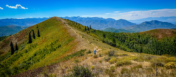 Great Western trail to Big Mountain summit. 9/9/23
