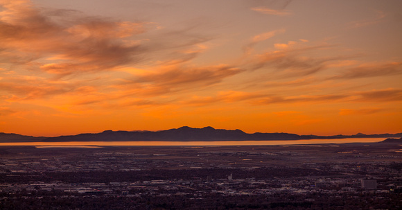 Sunset over Great Salt Lake 11-11-17