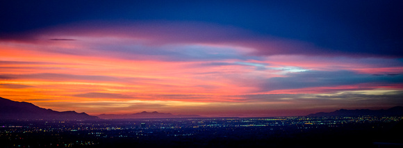 Sunset over Salt Lake City 11-25-17