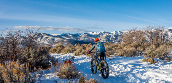 Snow biking at Round Valley 12-31-17