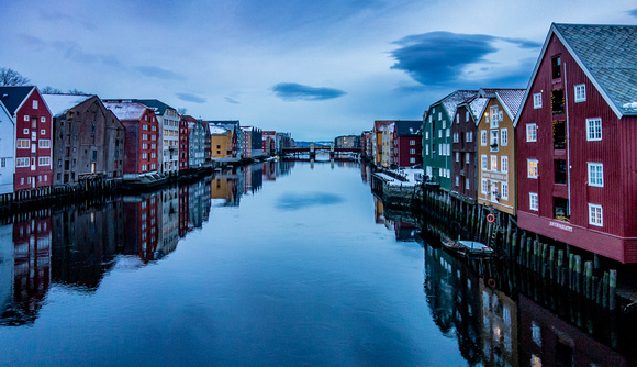 Wharf houses along Nidelven, Trondheim  1-9-18