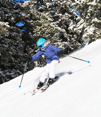 Ana skiing at Alta 1/2/19