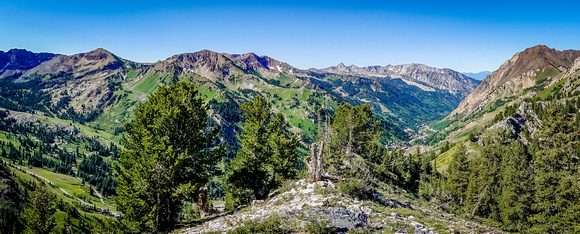 Panorama view from Grizzly Gulch 8/21/19