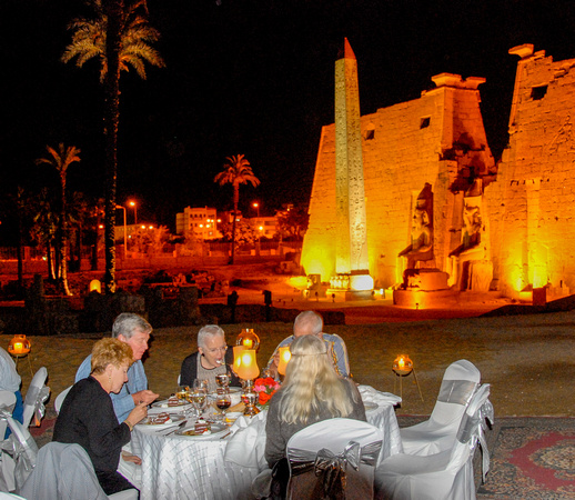 Dinner, Luxor Temple