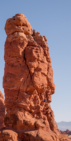 Arches, rock climbers 10/19