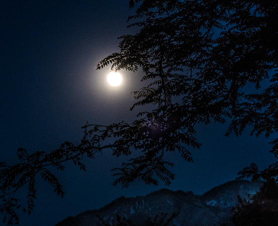 Full moon over the Wasatch mountains 6/4/20