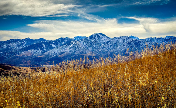 View over the Wasatch Mountains 12/4/20