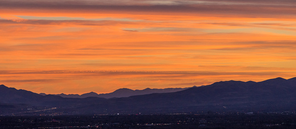 Sunset over west Salt Lake City, 11-27-14