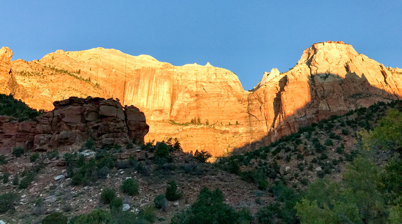 Sunrise in Zion National Park 10-25-16