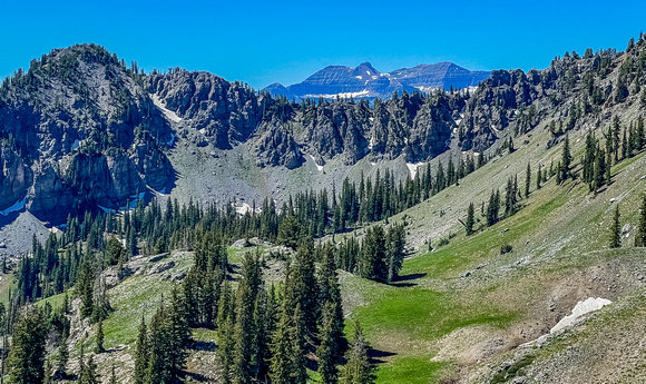 Catherine's Pass with view of Mt Timpanogos 7/8/22